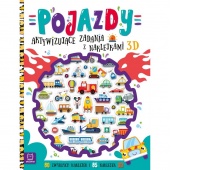Pojazdy. Aktywizujące zadania z naklejkami 3D, Edukacyjne, Książeczki
