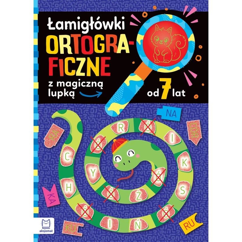 Łamigł&oacute;wki ortograficzne z magiczną lupką od 7 lat, Edukacyjne, Książeczki