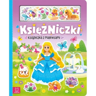 Księżniczki. Książeczka z magnesami, Edukacyjne, Książeczki
