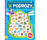 W podr&oacute;ży. Aktywizująca książeczka z naklejkami 3D, Edukacyjne, Książeczki