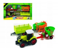 TRAKTOR Z MASZYNAMI ROLNICZYMI 3179, Pojazdy, Zabawki