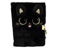 PAMIĘTNIK Z KŁ&Oacute;DKĄ ASTRAPAP FLUFFY KITTY A5 96k., Pamiętniki, Zeszyty i bloki
