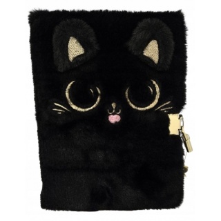 PAMIĘTNIK Z KŁ&Oacute;DKĄ ASTRAPAP FLUFFY KITTY A5 96k., Pamiętniki, Zeszyty i bloki