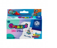 FARBY DO TKANIN ASTRA CREATIVO 5 kol.x20ml., Farby, Plastyka