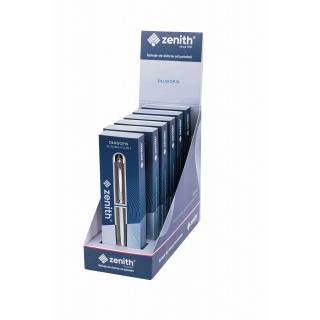 DŁUGOPIS AUTOM.METALOWY 0,8mm.ZENITH 60 SILVER, Długopisy, Art. do pisania i korygowania