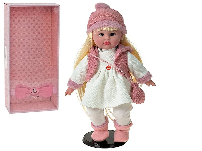 LALKA 40 CM DZIEWCZYNKA ZIMA DŹWIĘK,, Lalki, Zabawki