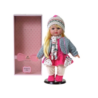 LALKA 40 CM DZIEWCZYNKA ZIMA DŹWIĘK, Lalki, Zabawki