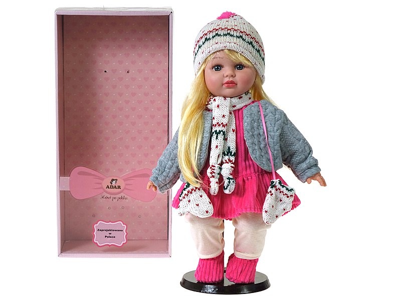 LALKA 40 CM DZIEWCZYNKA ZIMA DŹWIĘK, Lalki, Zabawki