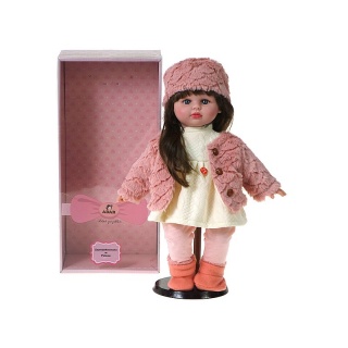 LALKA 40 CM DZIEWCZYNKA ZIMA DŹWIĘK, 6266, Lalki, Zabawki