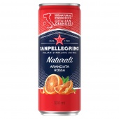 Aranciata Rossa SANPELLEGRINO, delikatny gaz, puszka, 0,33l, Woda, Artykuły spożywcze