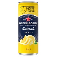 Nap&oacute;j Limonata SANPELLEGRINO, delikatny gaz, puszka, 0,33l, Woda, Artykuły spożywcze