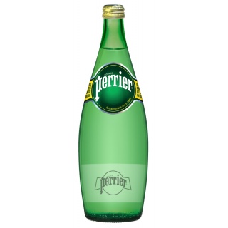Woda PERRIER, mocny gaz, butelka szklana, 0,75l, Woda, Artykuły spożywcze