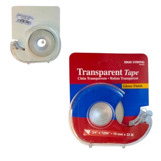 TAŚMA BIUROWA 1,8x33M Z UCHWYTEM, Biurowe, Taśmy