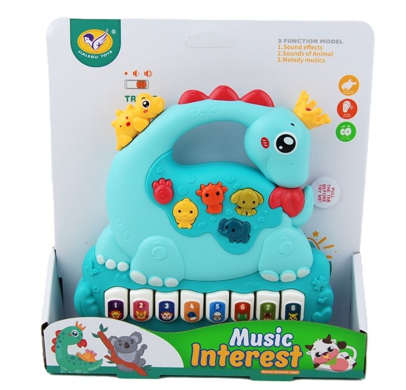 PIANINKO DINOZAUR 0843, Instrumenty muzyczne, Zabawki