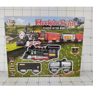 KOLEJKA Z TORAMI NA BATERIE 3359, Kolejki, tory wyścigowe, parkingi, Zabawki