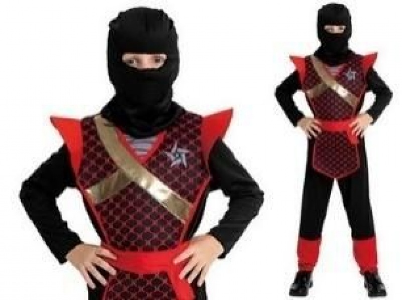 Ninja Wojownik, rozmiar M 120-130 cm 9708, Kostiumy i dodatki, Art. na okazje i przyjęcia