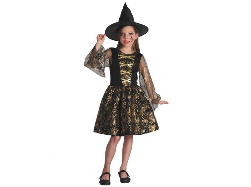 Czarownica Suknia L/130-140 cm 8712, Kostiumy i dodatki, Art. na okazje i przyjęcia