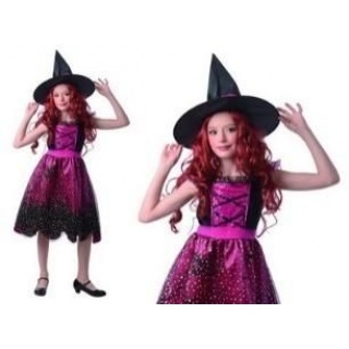 R&oacute;żowa Czarodziejka, rozmiar L 130-140 cm 9609, Kostiumy i dodatki, Art. na okazje i przyjęcia