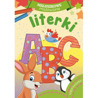 MALUSZKOWE MALOWANIE LITERKI, Kolorowanki, Książeczki