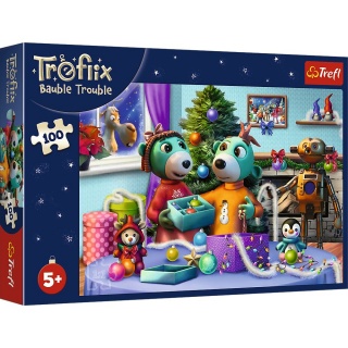 Puzzle 100 XMAS - Swieta Rodziny Treflik&oacute;w !!, 100 element&oacute;w, Puzzle