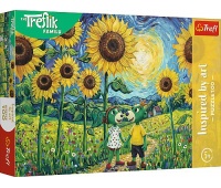 PUZZLE 100 - Art - Spacer wśr&oacute;d słonecznik&oacute;w !!