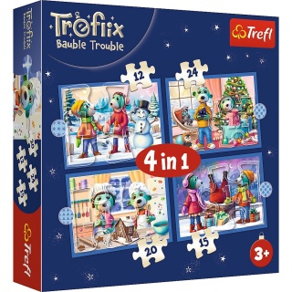 PUZZLE 4w1 (12,15,20,24) XMAS u Treflik&oacute;w !!, 4w1, Puzzle