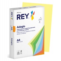 Papier ksero REY ADAGIO, A4, 160gsm, 49 żółty kanarkowy pastel *RYADA160X471 R100, 250 ark., Papier do kopiarek, Papier i etykiety