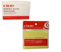 NOTES SAMOP.76x101 100kartek Ż&Oacute;ŁTY DL6003, Karteczki samoprzylepne, Galanteria papiernicza