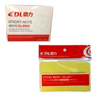 NOTES SAMOP.127x76 100kartek Ż&Oacute;ŁTY DL6004, Karteczki samoprzylepne, Galanteria papiernicza
