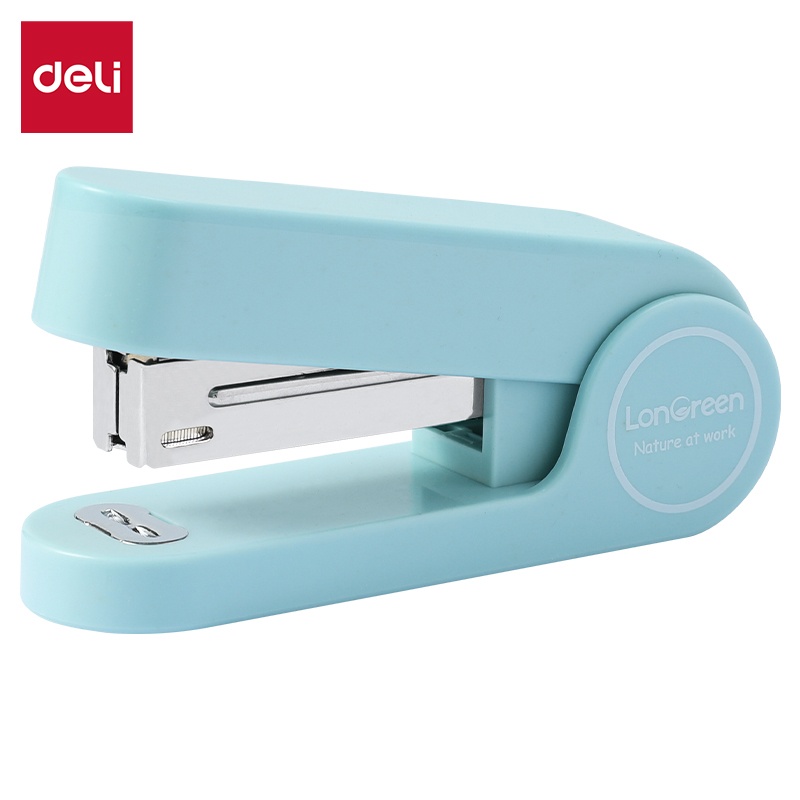 ZSZYWACZ DELI EM415 LONGREEN 25K.NIEBIESKI, Zszywacze, Galanteria biurowa