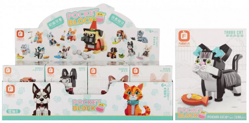 KLOCKI KONSTRUKCYJNE CUTE 10X13X6 7683, Klocki, Zabawki