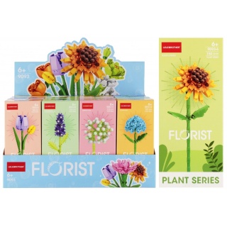 KLOCKI KONSTRUKCYJNE KWIATY MIX 9864, Klocki, Zabawki