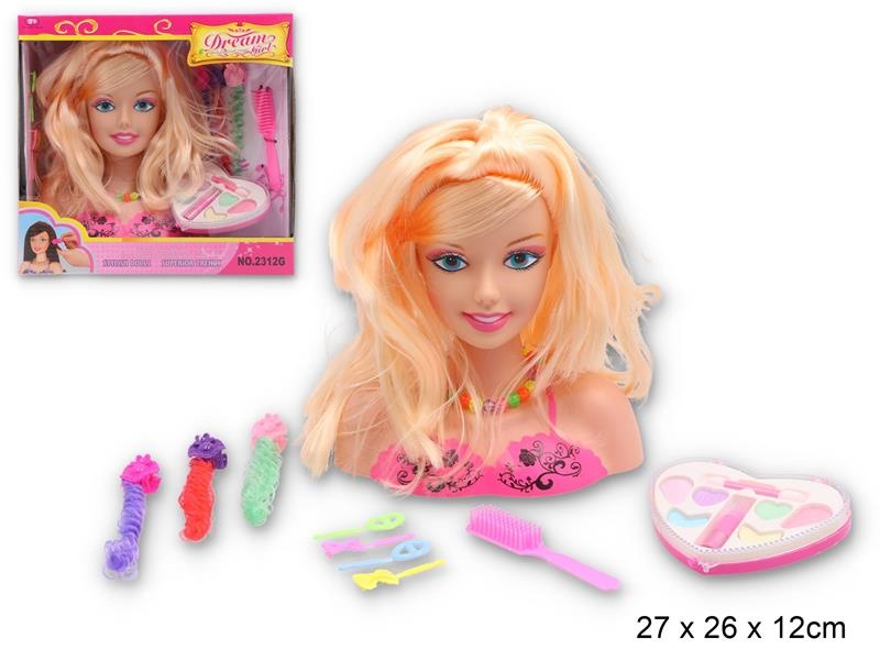 GŁOWA DO CZESANIA 3329, Dla dziewczynki, Zabawki