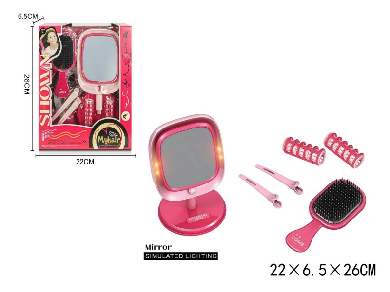 ZESTAW FRYZJERSKI LUSTERKO 7403, Dla dziewczynki, Zabawki