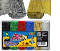 KREPINA PASTELLO MINI METALIC 10cmx2,5m.6KOL.