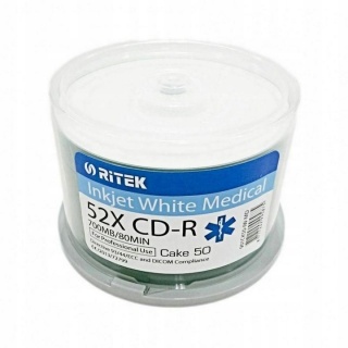 Płyta CD-R 700MB TRAXDATA PRINTABLE MEDICAL /50/, Nośniki danych, Akcesoria komputerowe