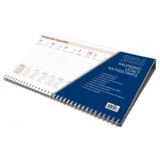 KALENDARZ LEŻĄCY NA PODSTAWCE 2026, Biurkowe, Kalendarze