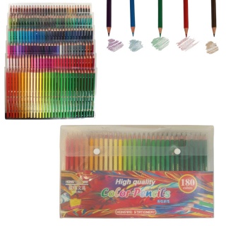 KREDKI 180 KOLOR&Oacute;W, Kredki oł&oacute;wkowe, Plastyka