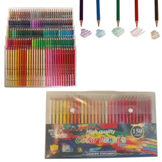 KREDKI 150 KOLOR&Oacute;W, Kredki oł&oacute;wkowe, Plastyka