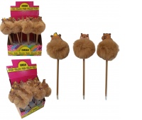 DŁUGOPIS PLUSZ KAPIBARA, Długopisy, Art. do pisania i korygowania