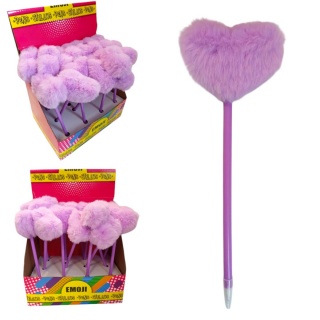 DŁUGOPIS PLUSZ SERCE, Długopisy, Art. do pisania i korygowania