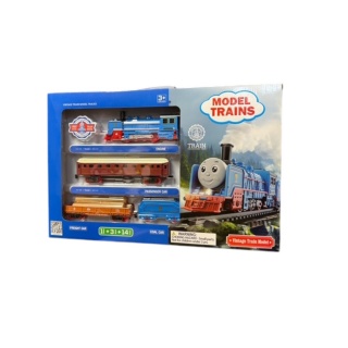 KOLEJKA NA BATERIE 7953, Kolejki, tory wyścigowe, parkingi, Zabawki