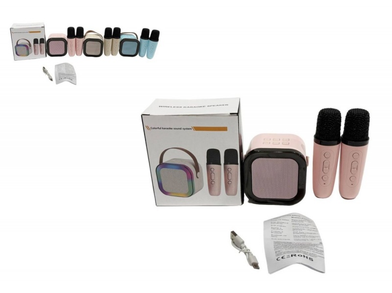ZESTAW KARAOKE - GŁOŚNIK Z MIKROFONEM 9667, Instrumenty muzyczne, Zabawki