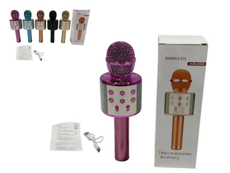 MIKROFON KARAOKE 9698, Instrumenty muzyczne, Zabawki