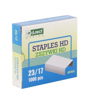 ZSZYWKI D.RECT HD 23/17 1000szt., Zszywki, Galanteria biurowa