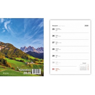 KALENDARZ BIURKOWY PIONOWY 2026, Biurkowe, Kalendarze