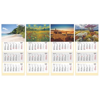 KALENDARZ TR&Oacute;JDZIELNY 2026, Ścienne, Kalendarze