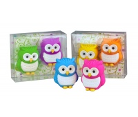 Gumka do ścierania TRENDHAUS ER, sowa, 2 szt., mix kolor&oacute;w, Szkolne, Gadżety
