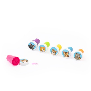 Stempel rasy kot&oacute;w TRENDHAUS ST, mix kolor&oacute;w, Gry i zabawki, Gadżety