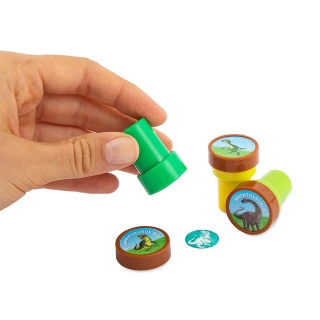 Stempel dinozaury TRENDHAUS ST, mix kolor&oacute;w, Gry i zabawki, Gadżety